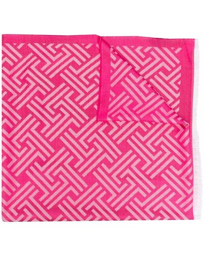 Lanvin グラフィック スカーフ - ピンク
