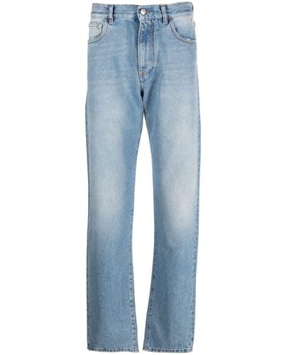 Gcds Tief sitzende Straight-Leg-Jeans - Blau