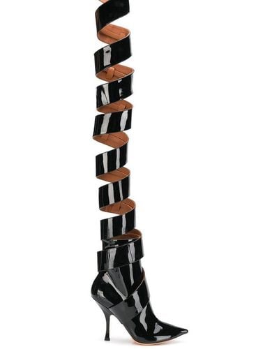 Y. Project High Spiral Boots - Black