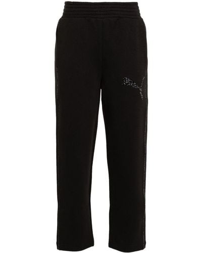 PUMA X Swarovski pantalon de jogging en coton - Noir