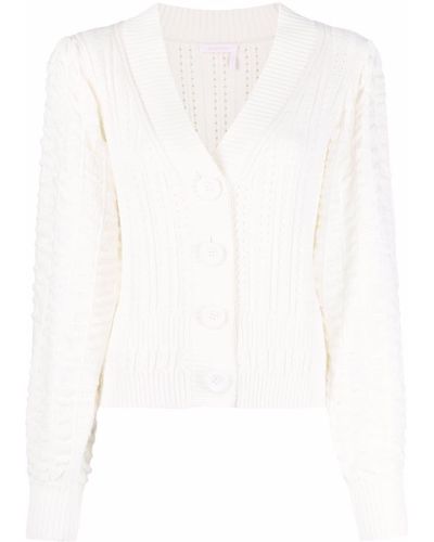 See By Chloé Textured Knit Cardigan - White