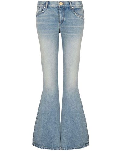 Balmain Vintage low-waist bootcut jeans - Blu