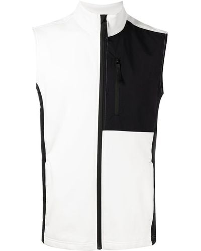 Aztech Mountain Colour-block Zipped Vest - Black