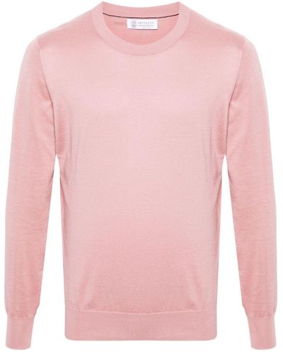 Brunello Cucinelli Fein gestrickter Pullover - Pink