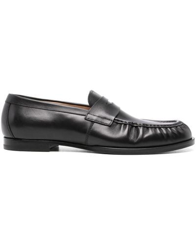 SCAROSSO Fred Leather Loafers - Black
