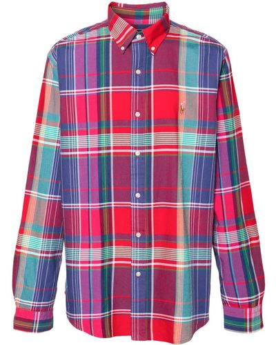 Polo Ralph Lauren Overhemd Met Borduurwerk - Rood