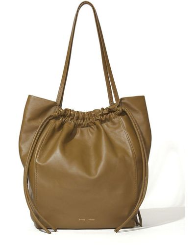 Proenza Schouler Drawstring Leather Tote - Natural