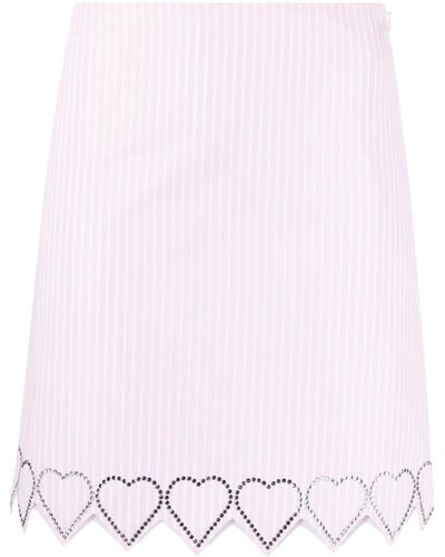 Mach & Mach Verfraaide Mini-rok - Roze