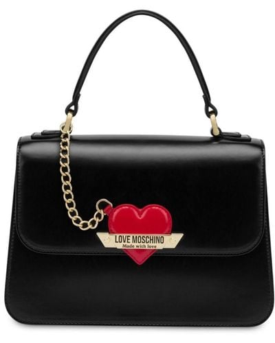 Love Moschino Heart-charm Tote Bag - Black