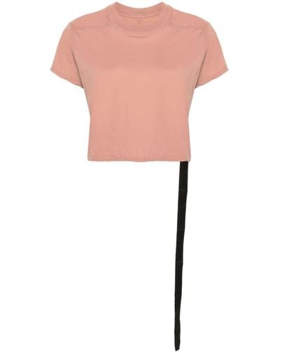Rick Owens Level Cropped T-shirt - Pink