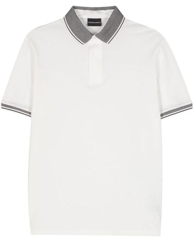 Emporio Armani Klassisches Poloshirt - Weiß