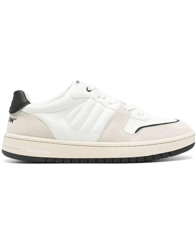 Barrow Sneakers mit Kontrasteinsätzen - Weiß