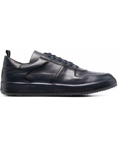 Officine Creative Paneled Low-top Leather Sneakers - Blue