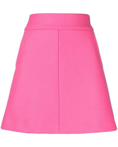RED Valentino High-waisted A-line Miniskirt - Pink