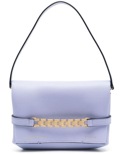 Victoria Beckham Mini Chain Pouch Tote Bag - Purple