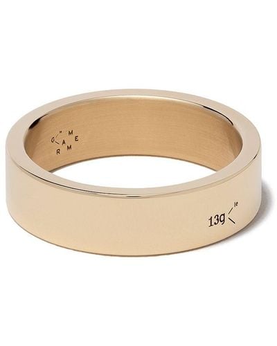 Le Gramme 18kt Yellow Polished Gold Ribbon Ring - White