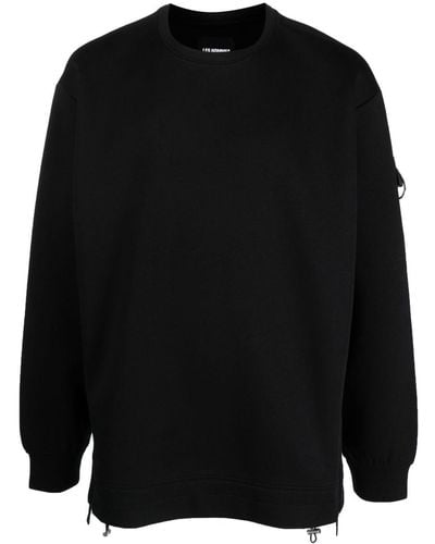 Les Hommes Sweatshirt mit D-Ring - Schwarz