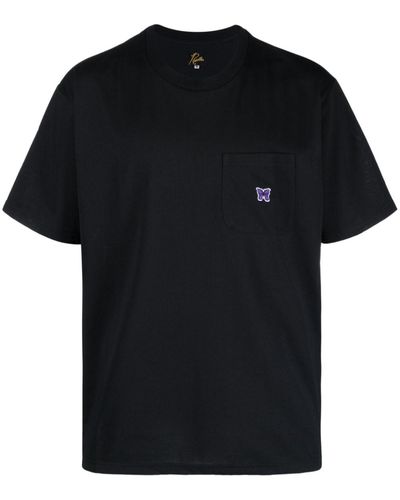 Needles バタフライ Tシャツ - ブラック