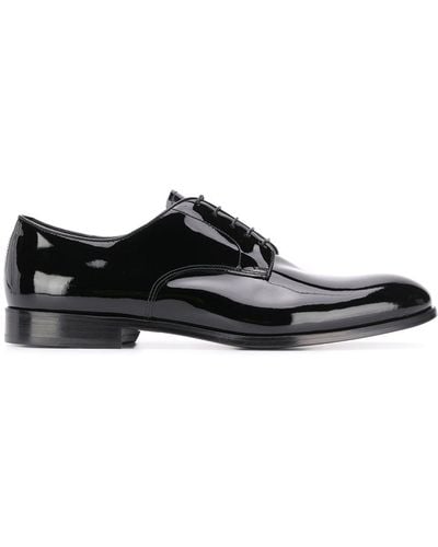 Doucal's Patent Derby Shoes - Black