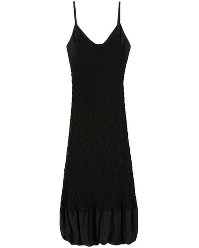 Jil Sander Sleeveless Knitted Midi Dress - Black