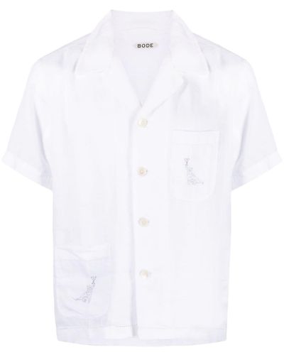 Bode Party Trick Short-sleeved Shirt - White