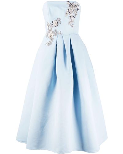 Sachin & Babi Sydney Floral-appliqué Dress - Blue