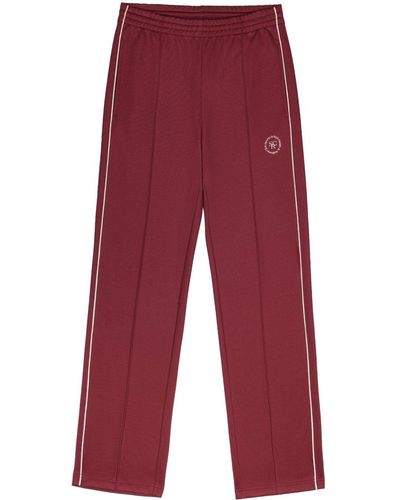 Sporty & Rich Embroidered-logo Track Trousers