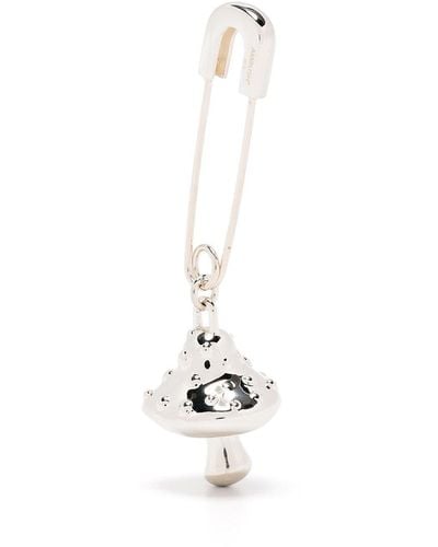 Ambush Mushroom Charm Single Earring - Metallic