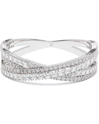 Swarovski Hyperbola Cuff Bracelet - White