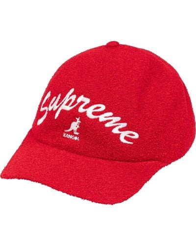 Supreme X Kangol casquette Bermuda Spacecap - Rouge