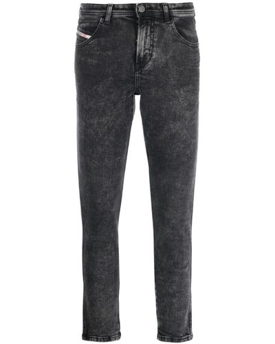 DIESEL Babhila Mid-rise Skinny Jeans - Gray