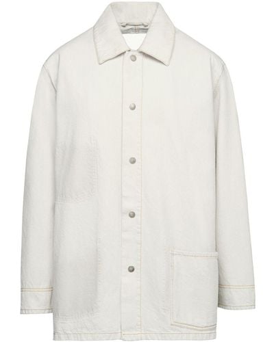 Maison Margiela Selvedge Hemdjacke aus Denim - Weiß