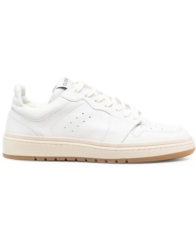 Closed Low-top Lace-up Trainers - White