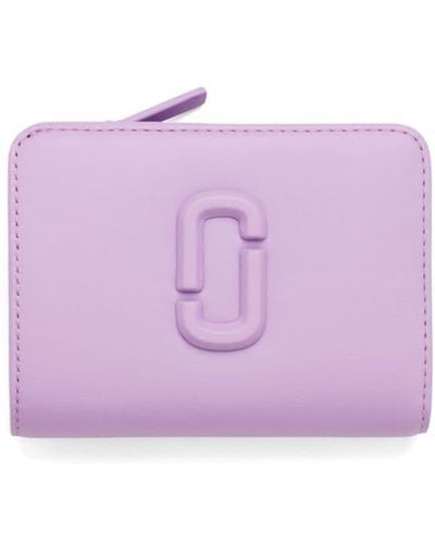 Marc Jacobs The Covered J Marc Mini Compact Wallet - Purple