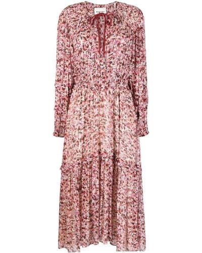 Isabel Marant Maxi-jurk Met Bloemenprint - Rood