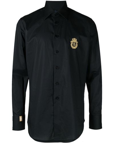 Billionaire Overhemd Met Logo - Zwart