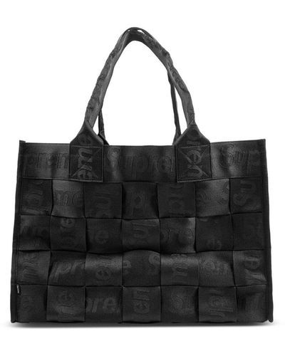 Supreme Black Tote Bag by Rep the Brand - Pixels