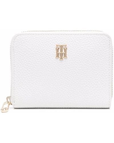 Tommy Hilfiger Logo-plaque Leather Wallet - White