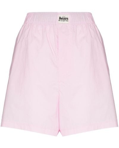 Natasha Zinko Shorts Met Elastische Taille - Roze