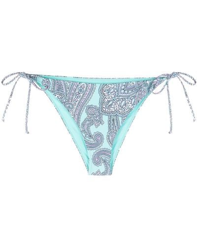 Mc2 Saint Barth Bragas de bikini con parche del logo - Azul