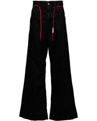 Marni Drawstring Flared Trousers - Black