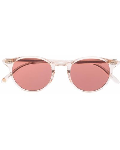 Garrett Leight Sonnenbrille mit transparentem Gestell - Pink