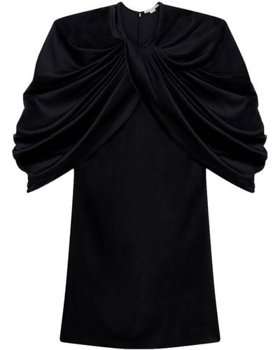 Stella McCartney Gedrapeerde Mini-jurk - Zwart