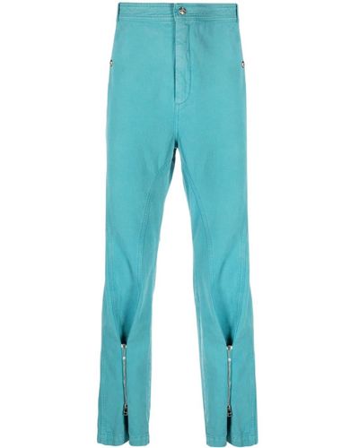 Bluemarble Pantalones rectos con cremallera - Azul