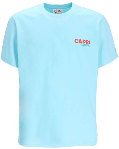 Mc2 Saint Barth Logo-print Cotton T-shirt - Blue