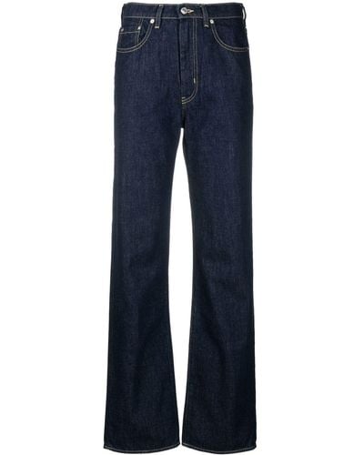 KENZO Asagao Straight-fit Jeans - Blue