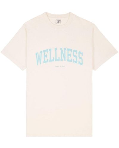 Sporty & Rich T-shirt Wellness Ivy - Blanc