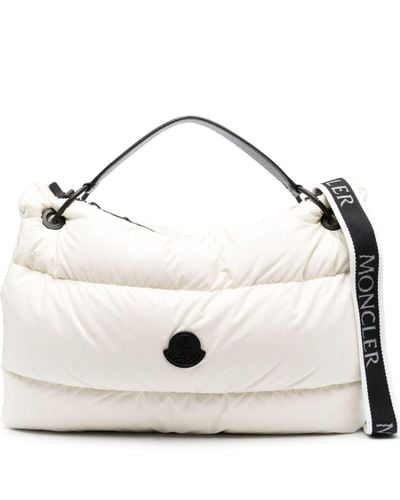 Moncler Legere Quilted Tote Bag - White