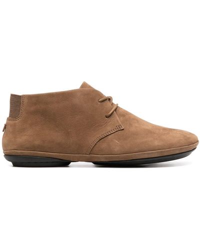 Camper Lace-up Ankle Boots - Brown
