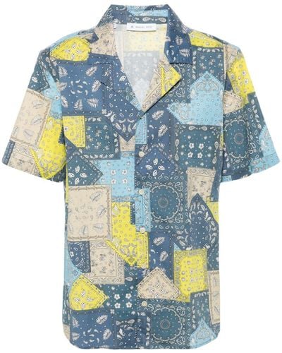 Manuel Ritz Bandana-print Shirt - Blauw